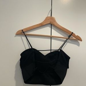 Black tank top with pads never worn